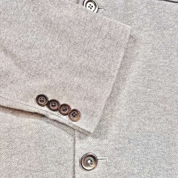 Sand Copenhagen Blazer Womens US 12 Gray Slim Tracy Cotton Retail $495 - Picture 7 of 16